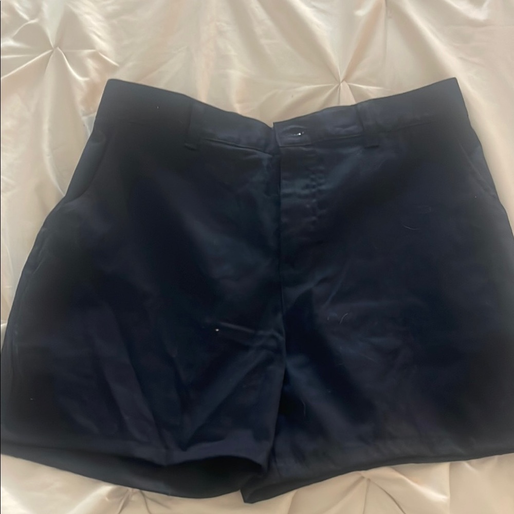 High Waist Navy Blue Shorts